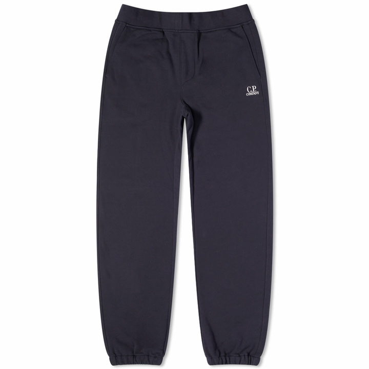 Photo: C.P. Company Men's Diagonal Fleece Track Pants in Total Eclipse