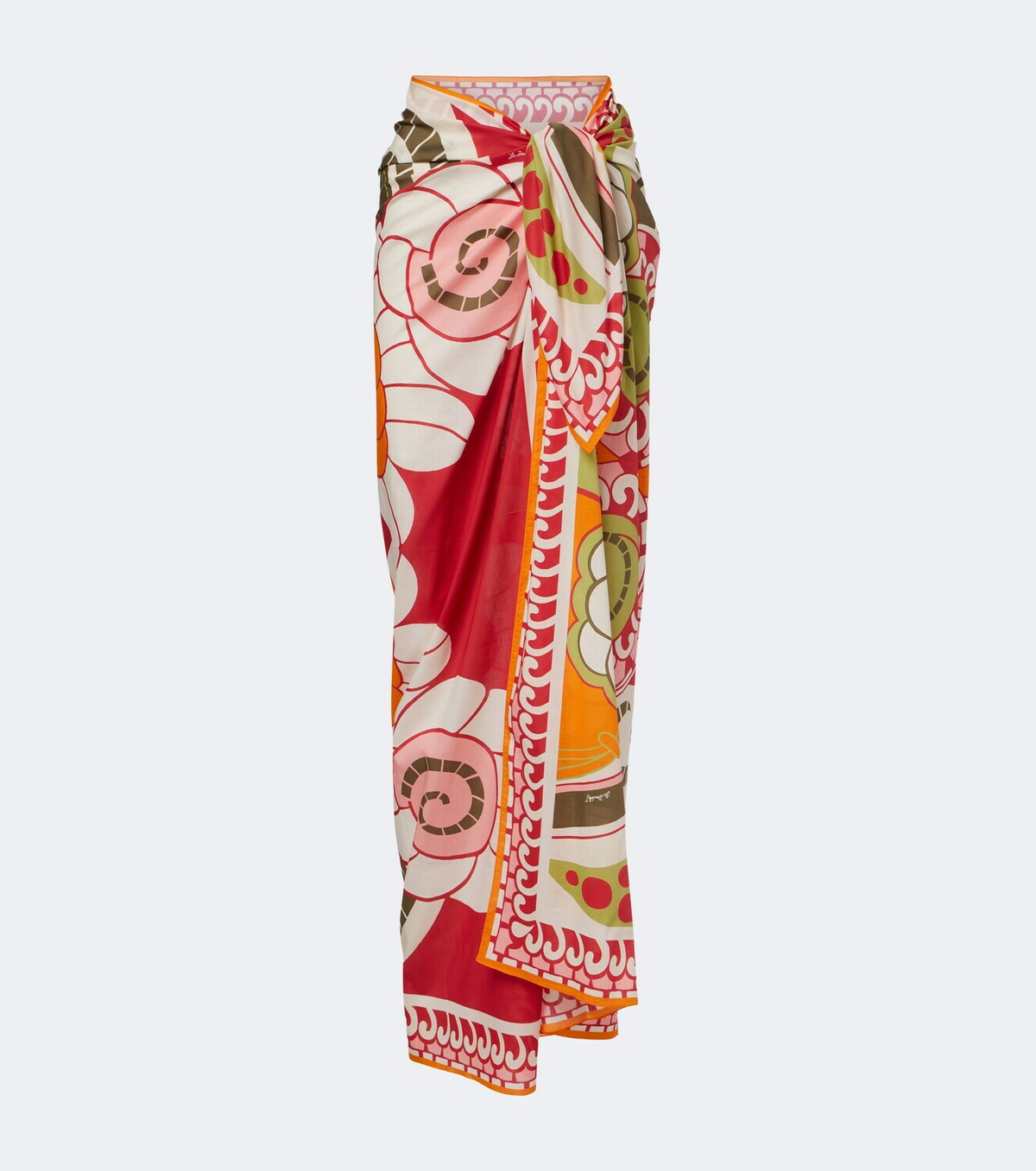 La DoubleJ Printed cotton beach cover-up