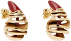 Bottega Veneta Gold Drop Earrings