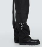 Givenchy Detachable wool pants with suspenders