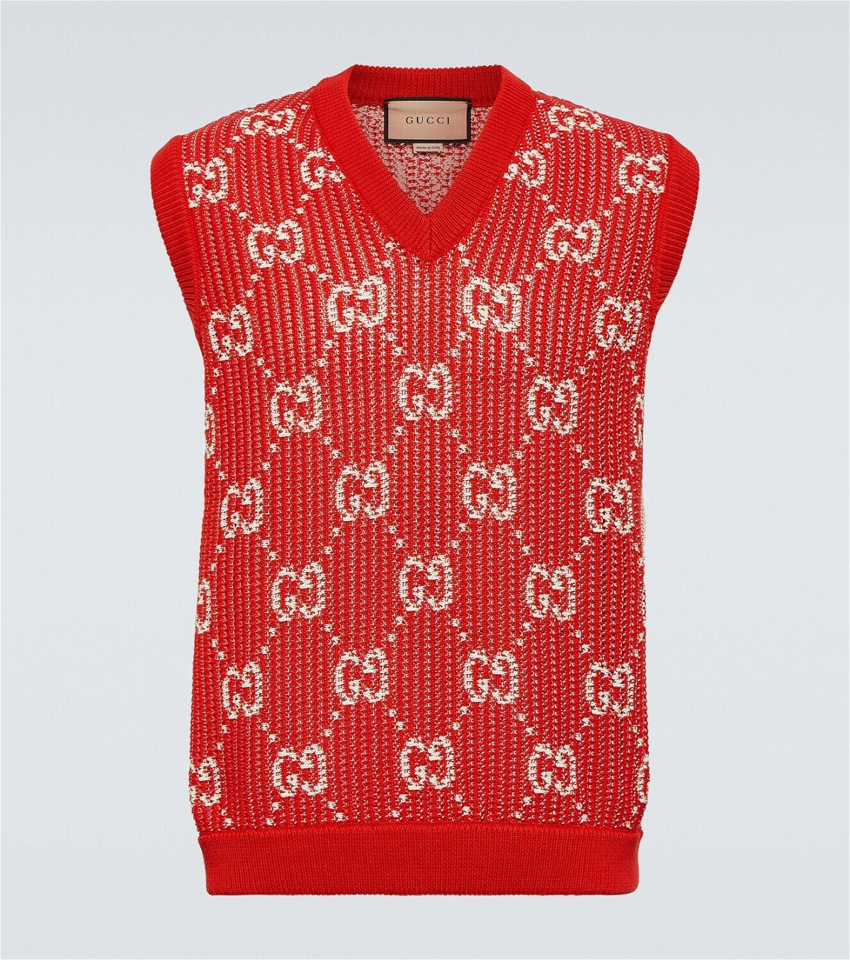 Gucci GG jacquard cotton sweater vest
