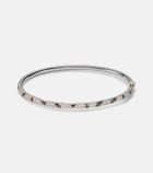 Yvonne Léon Jonc Zèbre 9kt white gold bracelet with diamonds