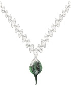 Ottolinger Green & Silver Diamond Dip Necklace