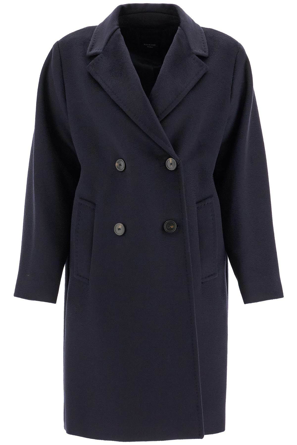 WEEKEND MAX MARA zum double-breasted coat Blue Weekend Max Mara