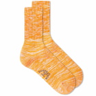 Rostersox Neon Slub Sock in Orange