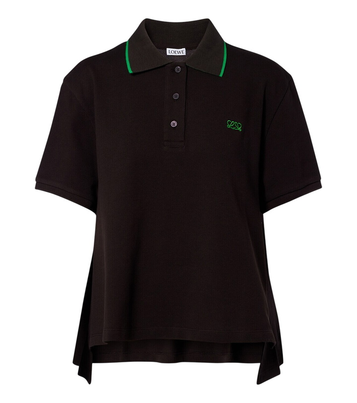 Photo: Loewe Double L cotton piqué polo shirt