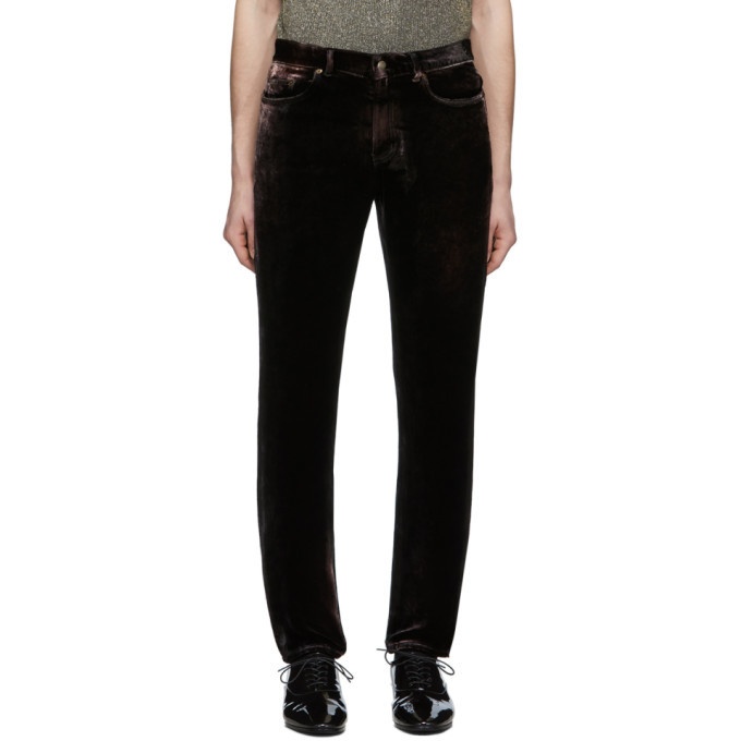 Bsettecento mens trousers in checked velvet  Italian mens clothing  online store