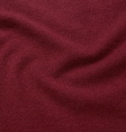 Brunello Cucinelli - Contrast-Tipped Cashmere Sweater - Burgundy