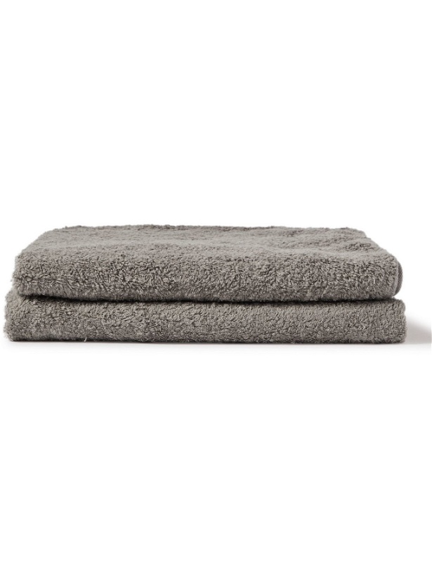 Photo: By Japan - SyuRo Set of Two Small Organic Cotton-Terry Bath Towels