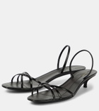 The Row Harlow 35 leather slingback sandals