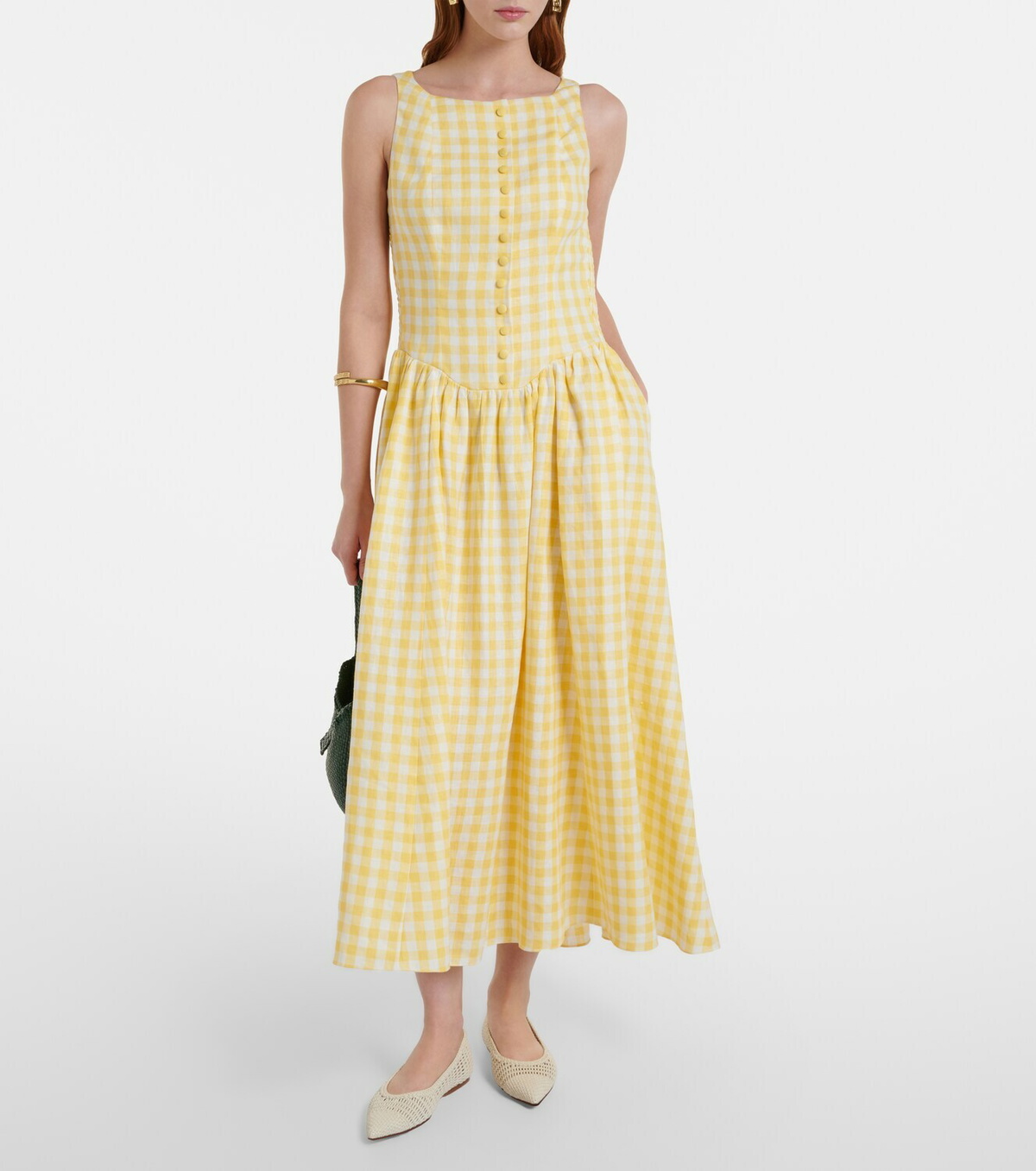 Faithfull Fortia linen midi dress