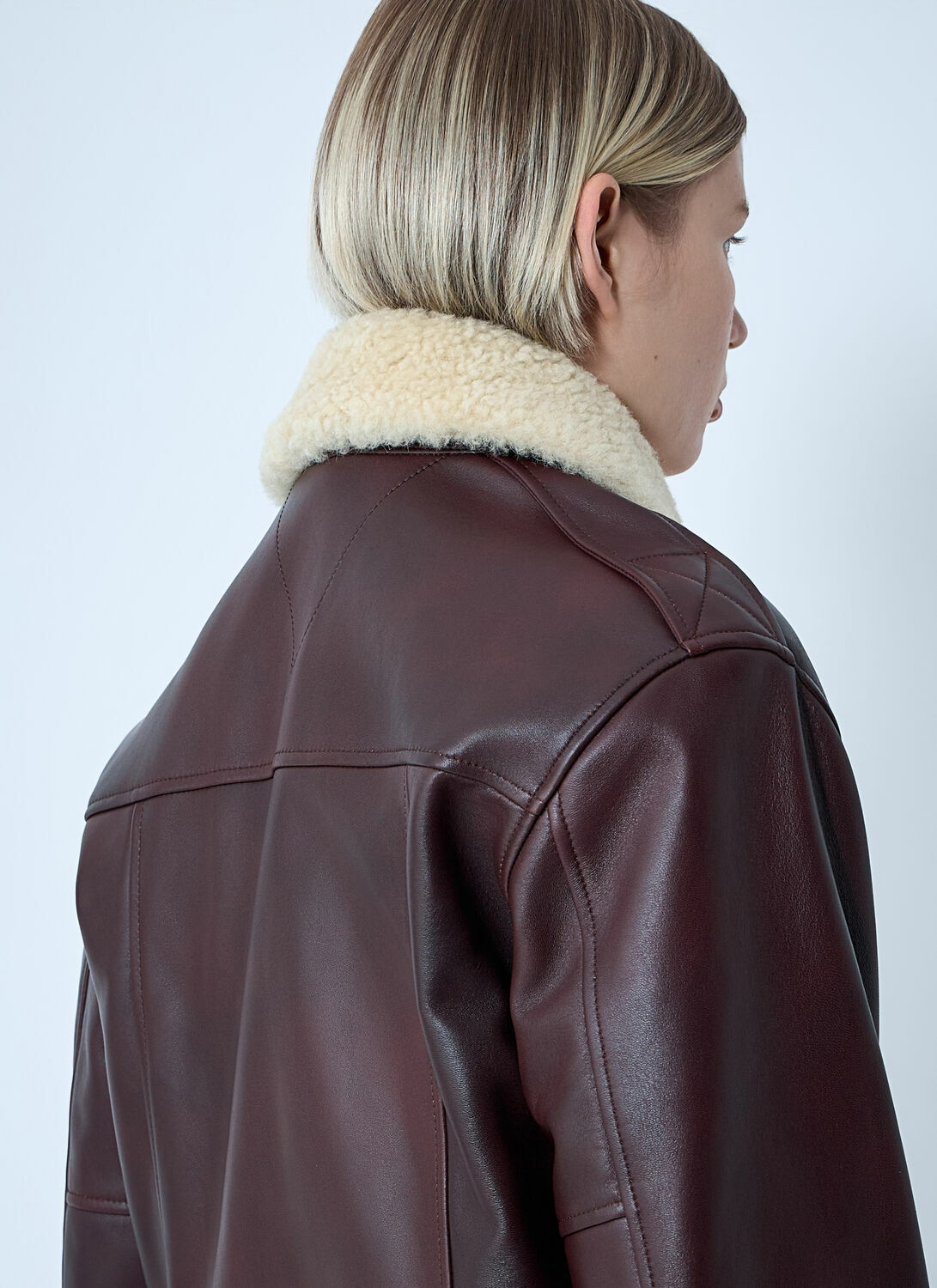 Bottega Veneta Leather Blouson Jacket