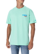 MC2 Saint Barth Man Cotton T-shirt With Forte Dei Marmi Postcard Placed Print