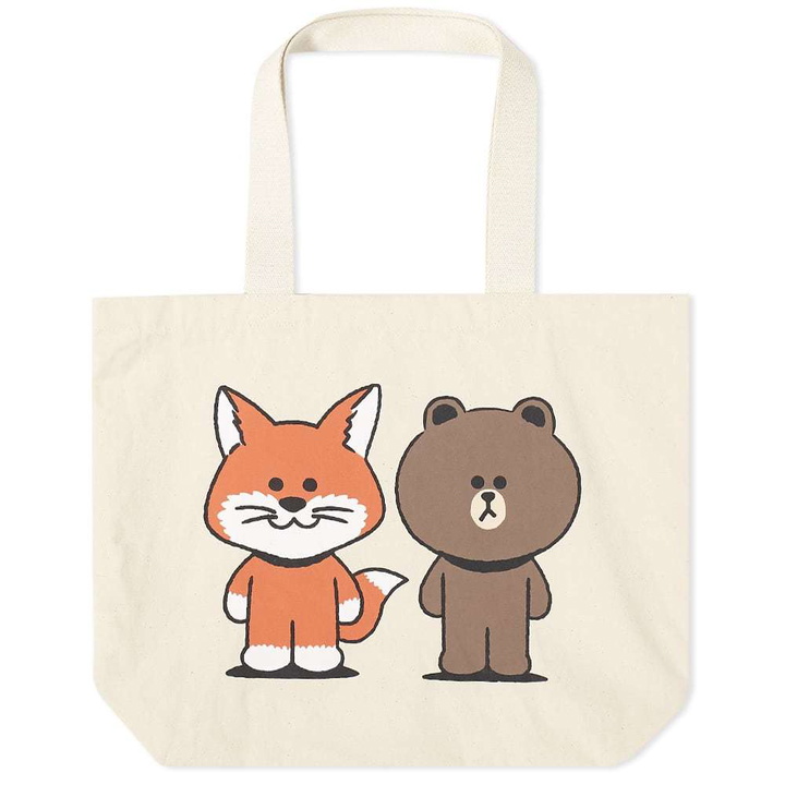 Photo: Maison Kitsune x Line Friends MK Tote Bag