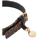 Burberry Brown Medium Monogram Dog Collar