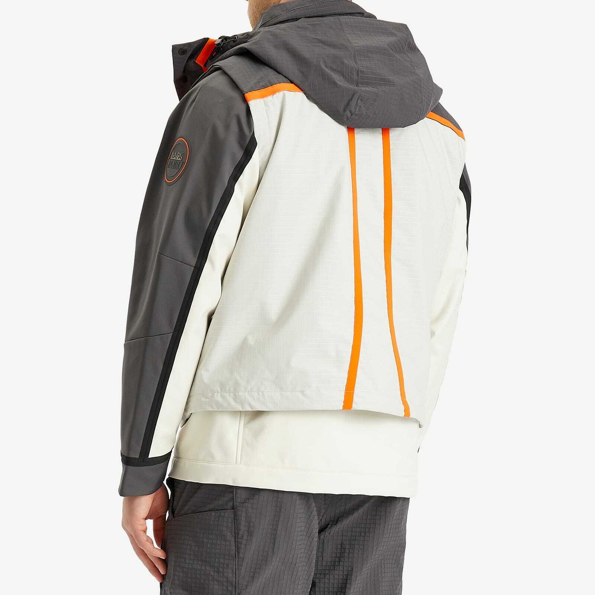 Napapijri Men's Modular Utility Jacket in Beige Dimity