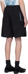 A. A. Spectrum Black Cyberen Down Shorts