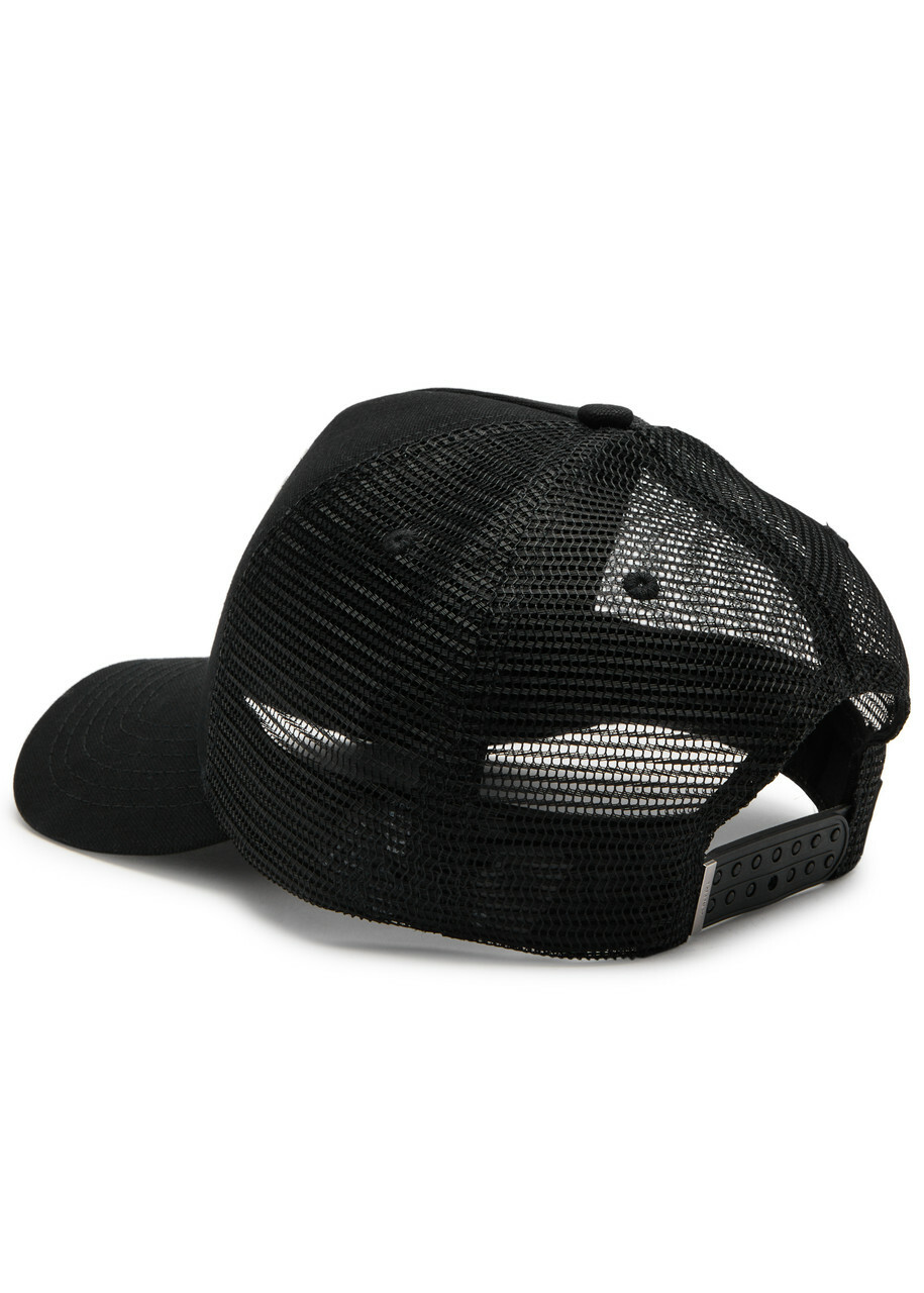 Amiri Jazz Wolf Cotton-canvas Trucker hat - Black - One Size Amiri