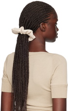 Nanushka Off-White Lou Vegan Leather Scrunchie