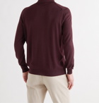 Kiton - Cashmere and Silk-Blend Polo Shirt - Burgundy