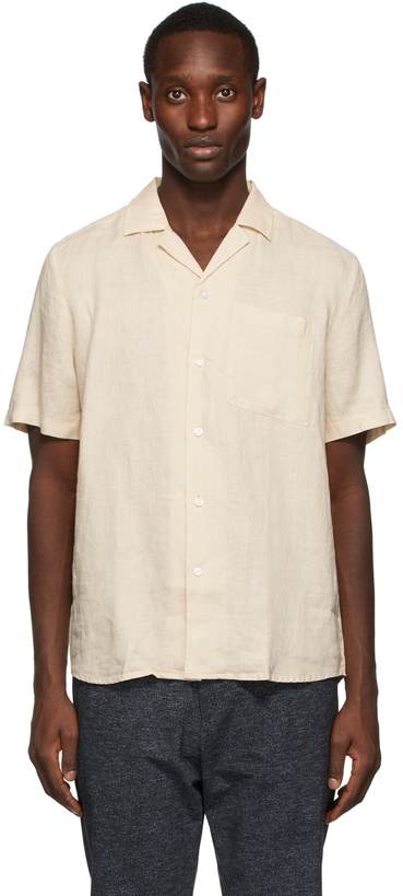 Photo: Hugo Beige Linen Canvas Shirt