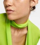 Robinson Pelham Stud Club Snake 14kt gold single earring with tsavorites