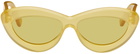 LOEWE Yellow Cateye Sunglasses