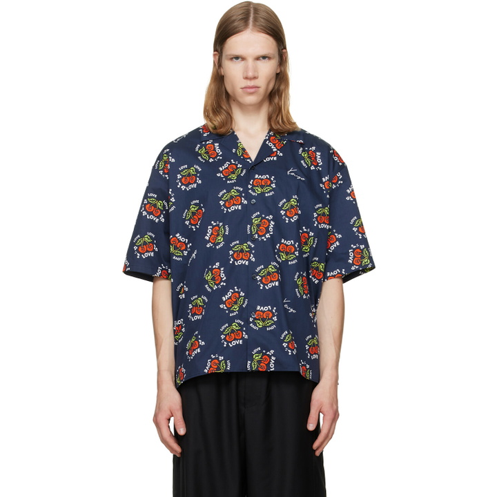 Photo: Kenzo Navy Kenzo Paris 'KENZO Loves' Short Sleeve Shirt