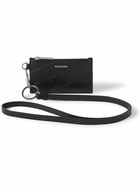 Balenciaga - Logo-Debossed Leather Zipped Cardholder with Lanyard