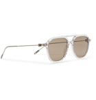 Montblanc - Navigator Aviator-Style Acetate Sunglasses - Gray