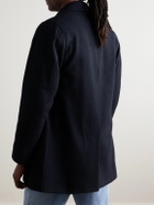 Oliver Spencer - Albion Double-Breasted Felt Coat - Blue