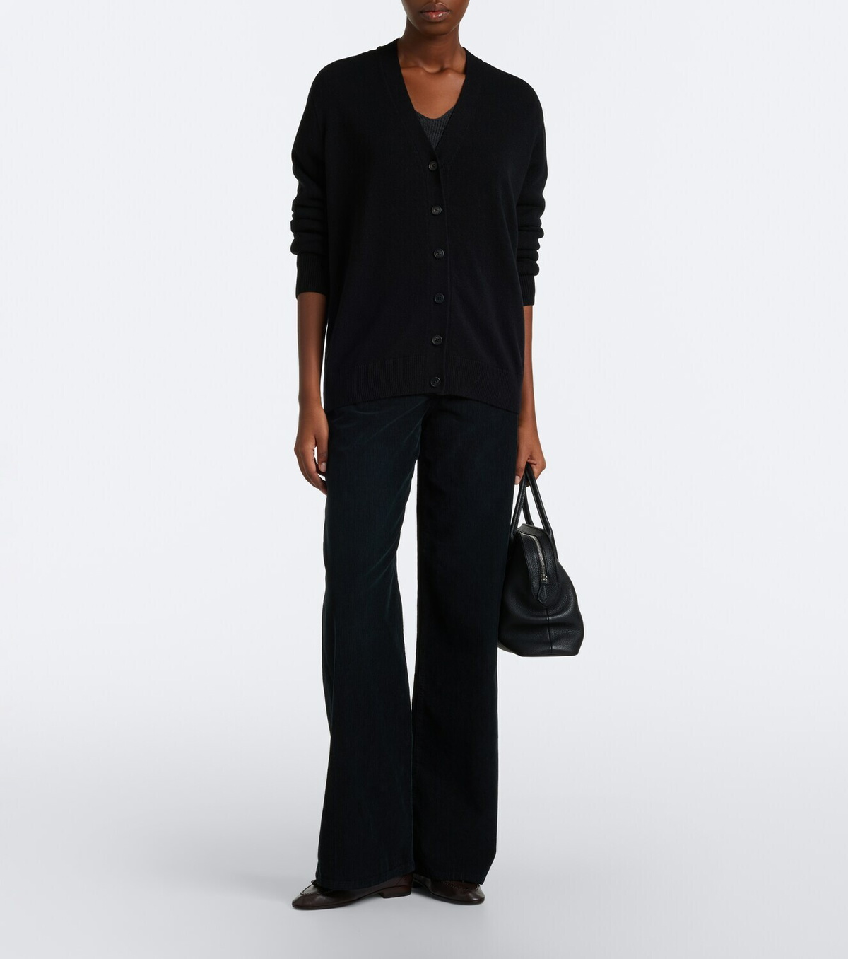 The Row Agnes 12 leather top-handle bag