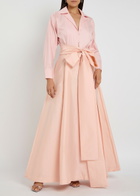 Bernadette Beatrice Cotton-blend Maxi Shirt Dress Pink