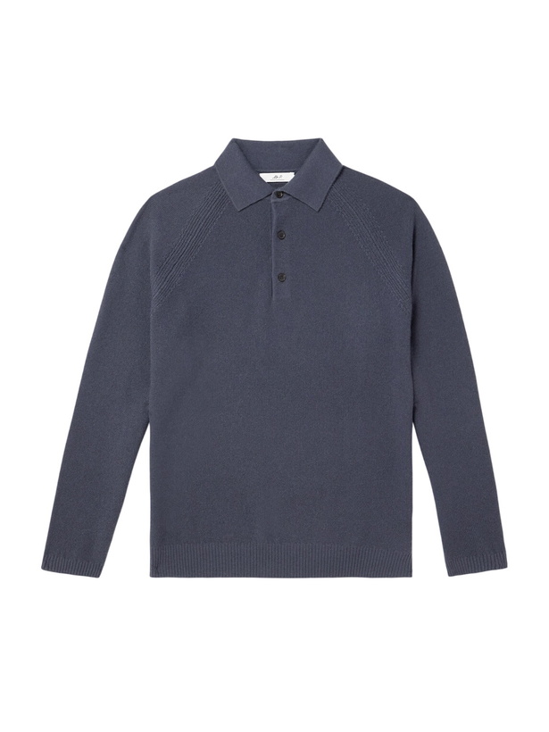 Photo: Mr P. - Wool and Cashmere-Blend Polo Shirt - Gray