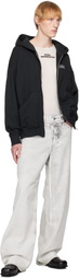 032c Gray Down To Earth Wide Leg Jeans