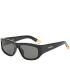 Jacquemus Men's Pilota Sunglasses in Black