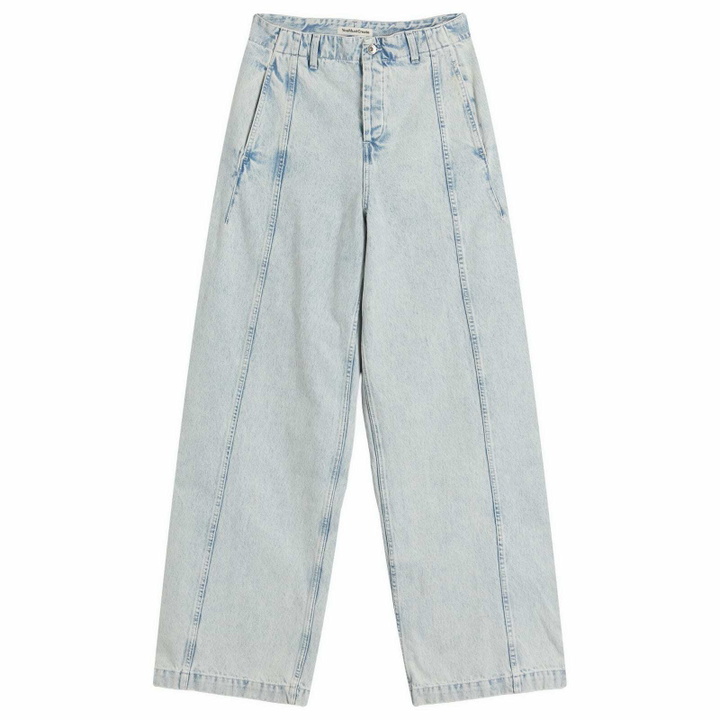 Photo: YMC Women's Displaced Seam Jeans in Indigo