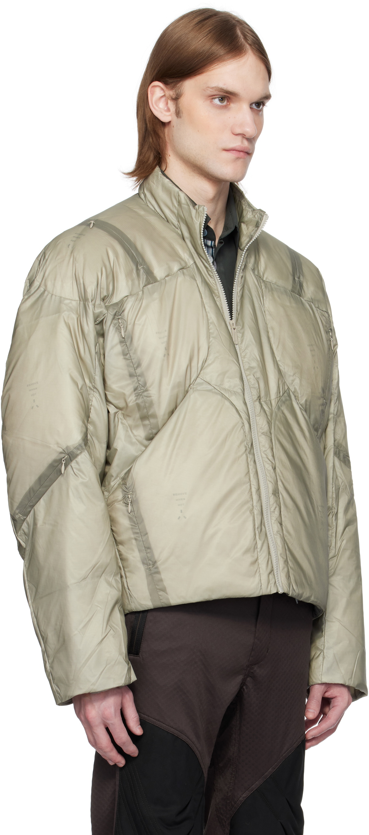 A. A. Spectrum Gray Transfo Convertible Down Jacket