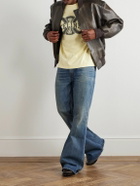 CELINE - Marco Flared Frayed Jeans - Blue