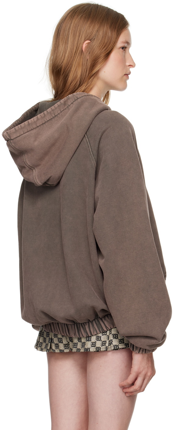 MISBHV Brown Zipped Hoodie