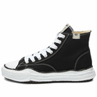 Maison MIHARA YASUHIRO Men's Peterson High Original Sole Canvas Sneakers in Black