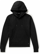 TOM FORD - Garment-Dyed Cotton-Jersey Hoodie - Black
