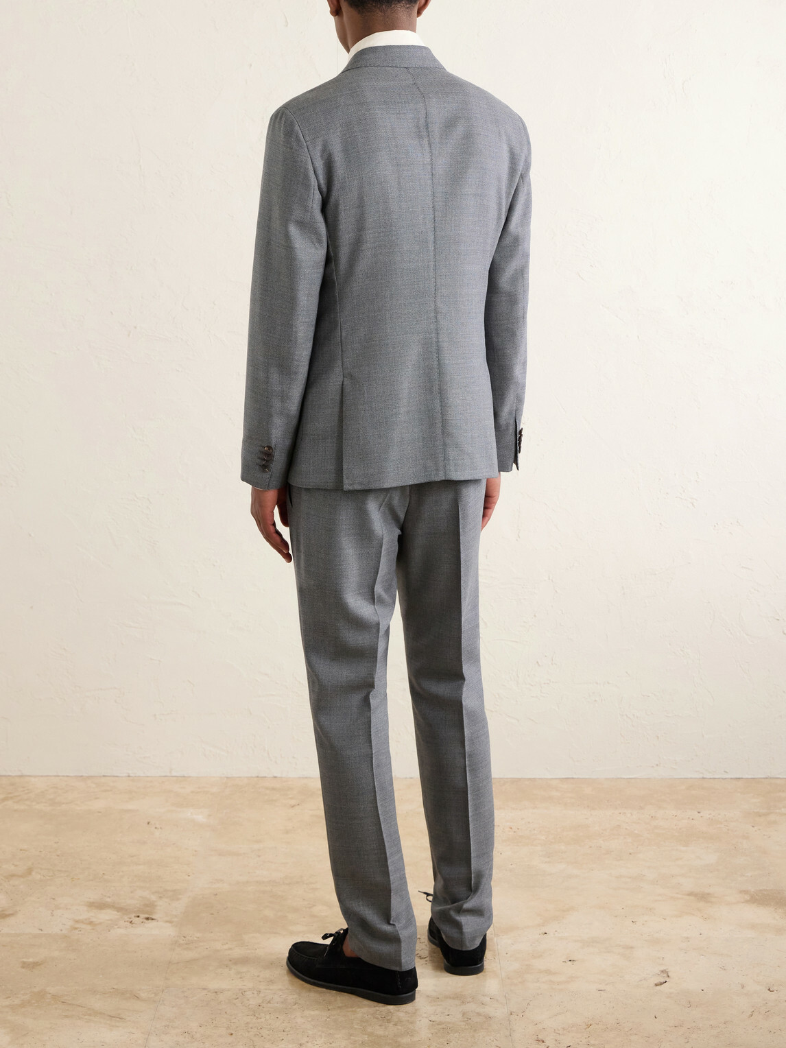 Mr P. - Wool-Hopsack Suit Jacket - Gray