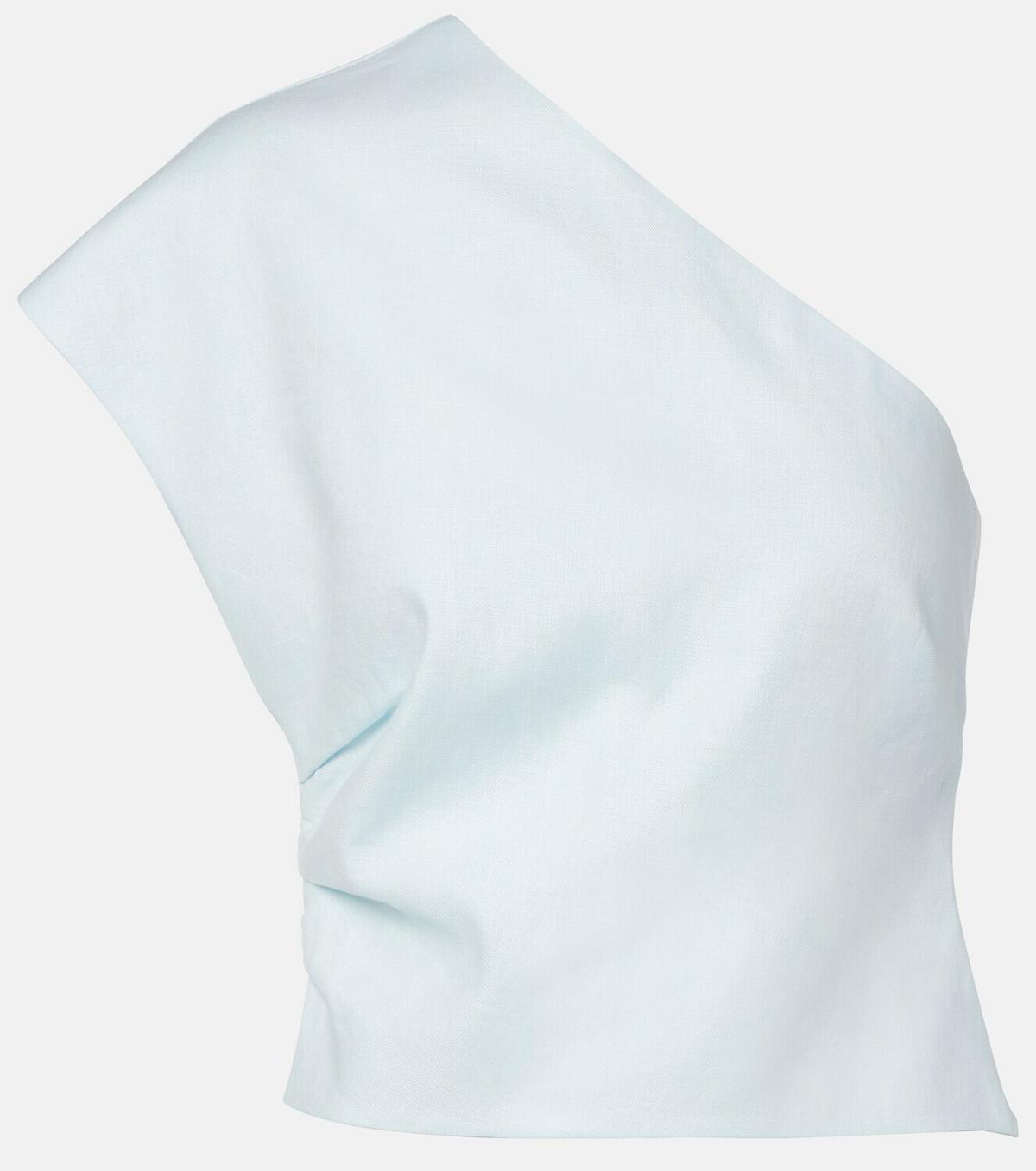 SIR One-shoulder linen top
