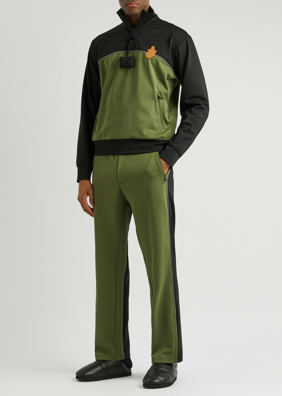 Moncler Genius 1 Moncler JW Anderson Stretch-jersey Sweatpants Green