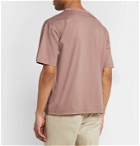 Camoshita - Cotton and Silk-Blend Jersey T-Shirt - Pink