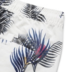 Saturdays NYC - Wide-Leg Long-Length Printed Swim Shorts - White