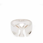 Maple Men's Team Signet Ring in Silver
