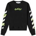 Off-White Men's Opposite Arrow Boxy Crew Neck Sweat in Black