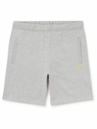 Carhartt WIP - Chase Straight-Leg Logo-Embroidered Cotton-Blend Jersey Shorts - Gray